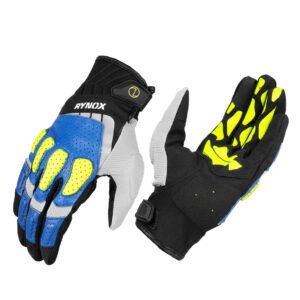 RIDGE PRO OFFROAD GLOVES - Blue Hi-Viz Green