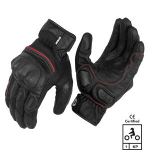 TORNADO PRO 3 GLOVES - Black Red