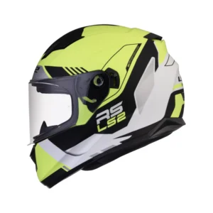 FF320 STREAM EVO XPLORER MATT WHITE HI-VIZ YELLOW WITH PINLOCK