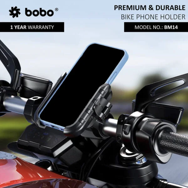 BOBO BM14 Quick Release Enhanced BM4 Bike / Cycle Phone Holder Motorcycle Mobile Mount - Image 3